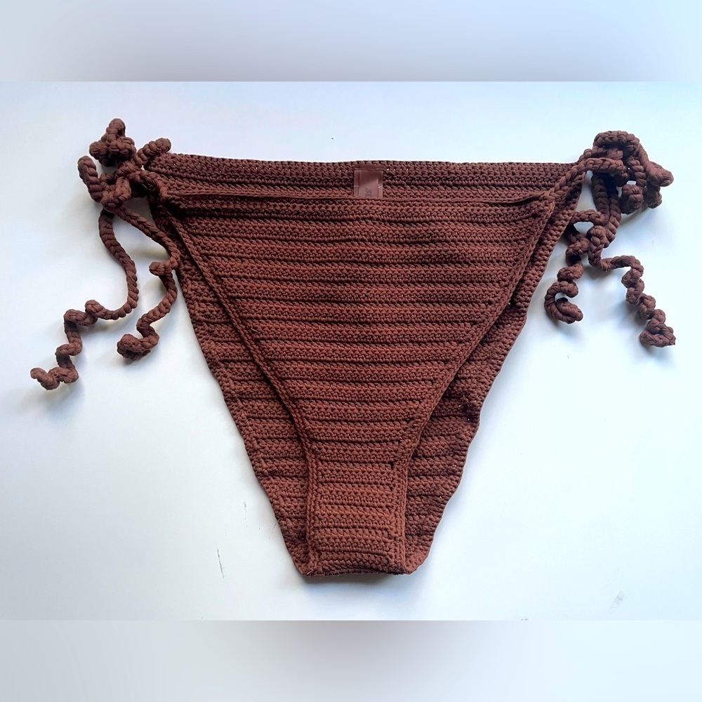 Skims Crochet Swim Tie Bikini Bottom Size 3X NWT Jasper Swimwear